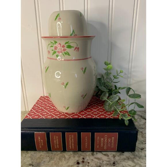 Tumble Up 1985 Vintage Telefora Floral Bedside Water Carafe & Tumbler Set (2pc) - Picture 3 of 10